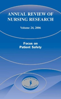 Imagen de portada: Annual Review of Nursing Research, Volume 24, 2006 1st edition 9780826141361