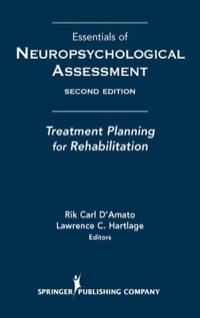 表紙画像: Essentials of Neuropsychological Assessment 2nd edition 9780826144713