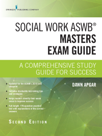 Imagen de portada: Social Work ASWB Masters Exam Guide 2nd edition 9780826147110
