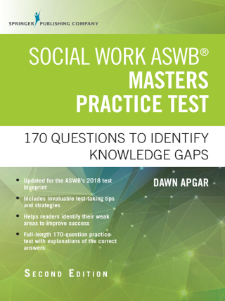Cover image: Social Work ASWB Masters Practice Test 2nd edition 9780826147226