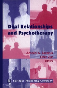 Cover image: Dual Relationships And Psychotherapy 1st edition 9780826148995