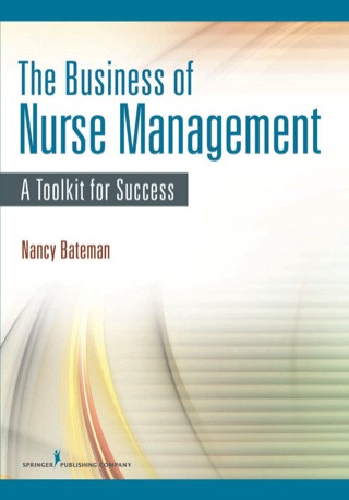 Cover image: The Business of Nurse Management 1st edition 9780826155726