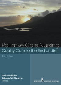 Cover image: Palliative Care Nursing 3rd edition 9780826157911