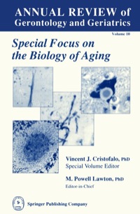 Cover image: Annual Review of Gerontology and Geriatrics, Volume 10, 1990 1st edition 9780826164926