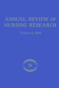 Imagen de portada: Annual Review of Nursing Research, Volume 6, 1988 1st edition 9780826143556