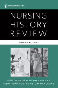Cover image: Nursing History Review, Volume 30 1st edition 9780826166425