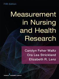 Imagen de portada: Measurement in Nursing and Health Research 5th edition 9780826170613