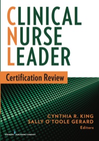 Immagine di copertina: Clinical Nurse Leader Certification Review 1st edition 9780826171177