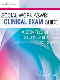 Omslagafbeelding: Social Work ASWB Clinical Exam Guide 1st edition 9780826172013