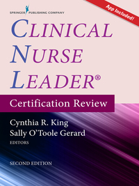 Imagen de portada: Clinical Nurse Leader Certification Review, Second Edition 2nd edition 9780826172198