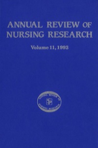 صورة الغلاف: Annual Review of Nursing Research, Volume 11, 1993 1st edition 9780826182302