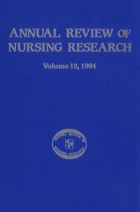 Imagen de portada: Annual Review of Nursing Research, Volume 12, 1994 1st edition 9780826182319