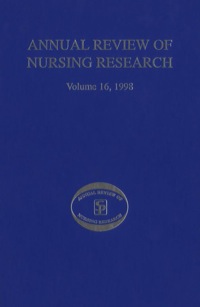 Imagen de portada: Annual Review of Nursing Research, Volume 16, 1998 1st edition 9780826182357