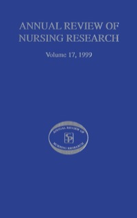 表紙画像: Annual Review of Nursing Research, Volume 17, 1999 1st edition 9780826182364