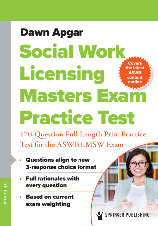 Cover image: Social Work Licensing Masters Exam Practice Test 4th edition 9780826177452