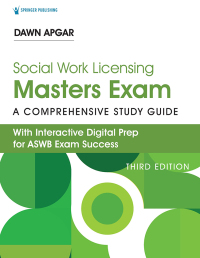 Cover image: Social Work Licensing Masters Exam Guide 3rd edition 9780826185624