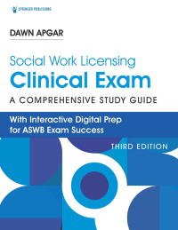 Imagen de portada: Social Work Licensing Clinical Exam Guide 3rd edition 9780826185662