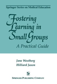 Imagen de portada: Fostering Learning in Small Groups 1st edition 9780826193315