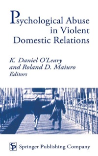 Immagine di copertina: Psychological Abuse in Violent Domestic Relations 1st edition 9780826113214