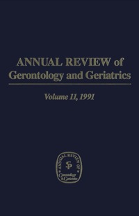 Imagen de portada: Annual Review of Gerontology and Geriatrics, Volume 11, 1991 1st edition 9780826164933