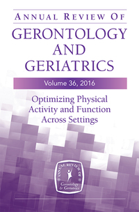 Imagen de portada: Annual Review of Gerontology and Geriatrics, Volume 36, 2016 1st edition 9780826198150