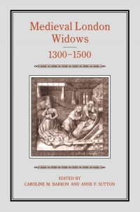 Omslagafbeelding: Medieval London Widows, 1300-1500 1st edition 9781852850852