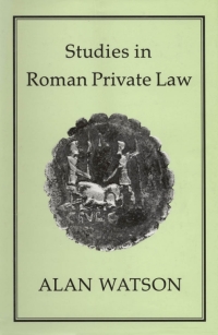 Cover image: Studies in Roman Private Law 1st edition 9781852850470