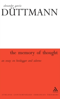 Cover image: The Memory of Thought 1st edition 9780826459008