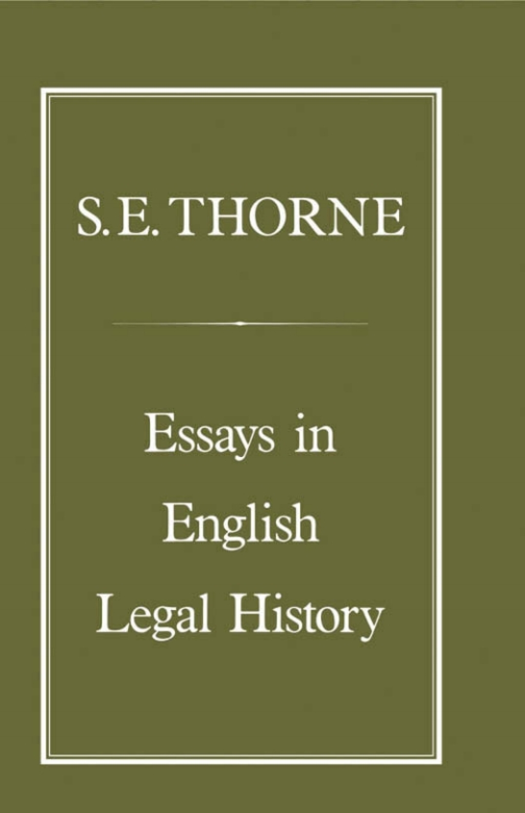 Essays in English Legal History 1st Edition