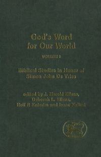 Omslagafbeelding: God's Word for Our World, Vol. 1 1st edition 9781441177247