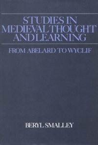 Cover image: Studies in Medieval Thought and Learning From Abelard to Wyclif 1st edition 9780950688268