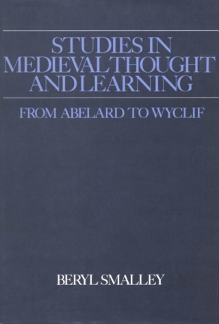 Imagen de portada: Studies in Medieval Thought and Learning From Abelard to Wyclif 1st edition 9780950688268