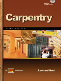 Cover image: Carpentry 5th edition 9780826908001