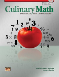Cover image: Culinary Math Principles and Applications 1st edition 9780826942111