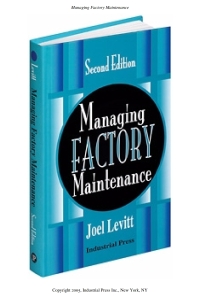 Cover image: Managing Factory Maintenance 2nd edition 9780831131890