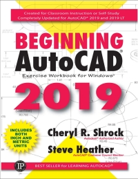 Cover image: Beginning AutoCAD® 2019 Exercise Workbook 9780831136260