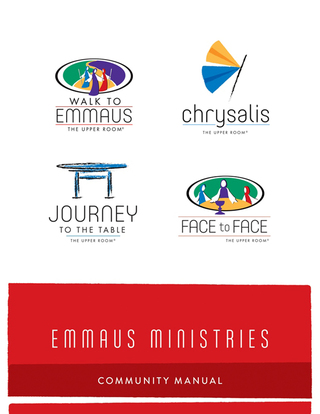صورة الغلاف: Emmaus Ministries Community Manual 9780835817745