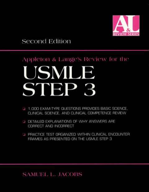 Appleton & Lange's Review for the USMLE Step 3, 2nd Edition - FULL INSTANT DOWNLOAD | PDF DOCX EPUB