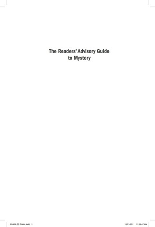 Cover image: The Readers' Advisory Guide to Mystery 2nd edition 9780838911136