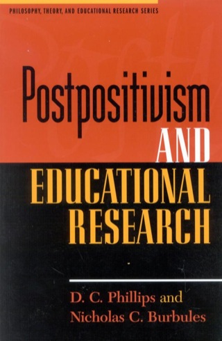 Cover image: Postpositivism and Educational Research 9780847691227