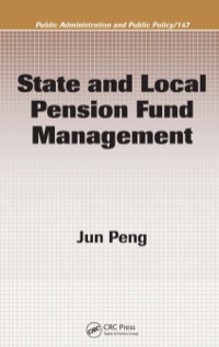 表紙画像: State and Local Pension Fund Management 1st edition 9780849305481