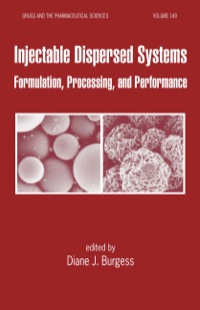 Imagen de portada: Injectable Dispersed Systems 1st edition 9780367392826