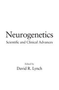 Cover image: Neurogenetics 1st edition 9780824729424