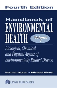 صورة الغلاف: Handbook of Environmental Health, Volume I 4th edition 9781566705363