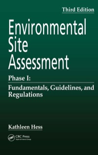 صورة الغلاف: Environmental Site Assessment Phase I 3rd edition 9780849379666