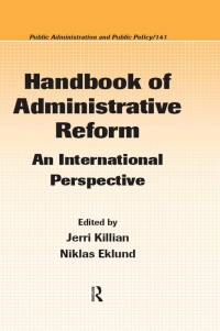 Titelbild: Handbook of Administrative Reform 1st edition 9780849380655