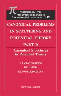 Imagen de portada: Canonical Problems in Scattering and Potential Theory Part 1 1st edition 9781584881629