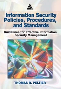 Imagen de portada: Information Security Policies, Procedures, and Standards 1st edition 9780849311376