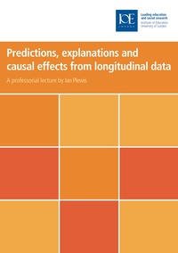 Cover image: Predictions, explanations and causal effects from longitudinal data
