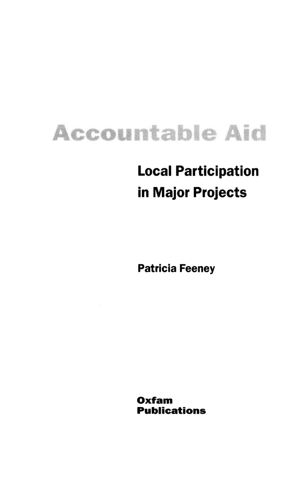 Accountable Aid